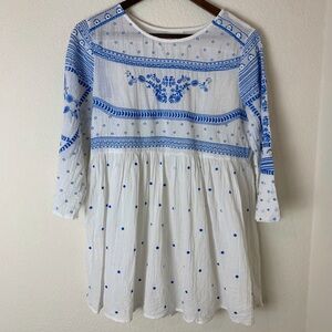 Anthropologie Beautiful Embroidered Blouse Size Small